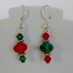Swarovski Christmas earrings